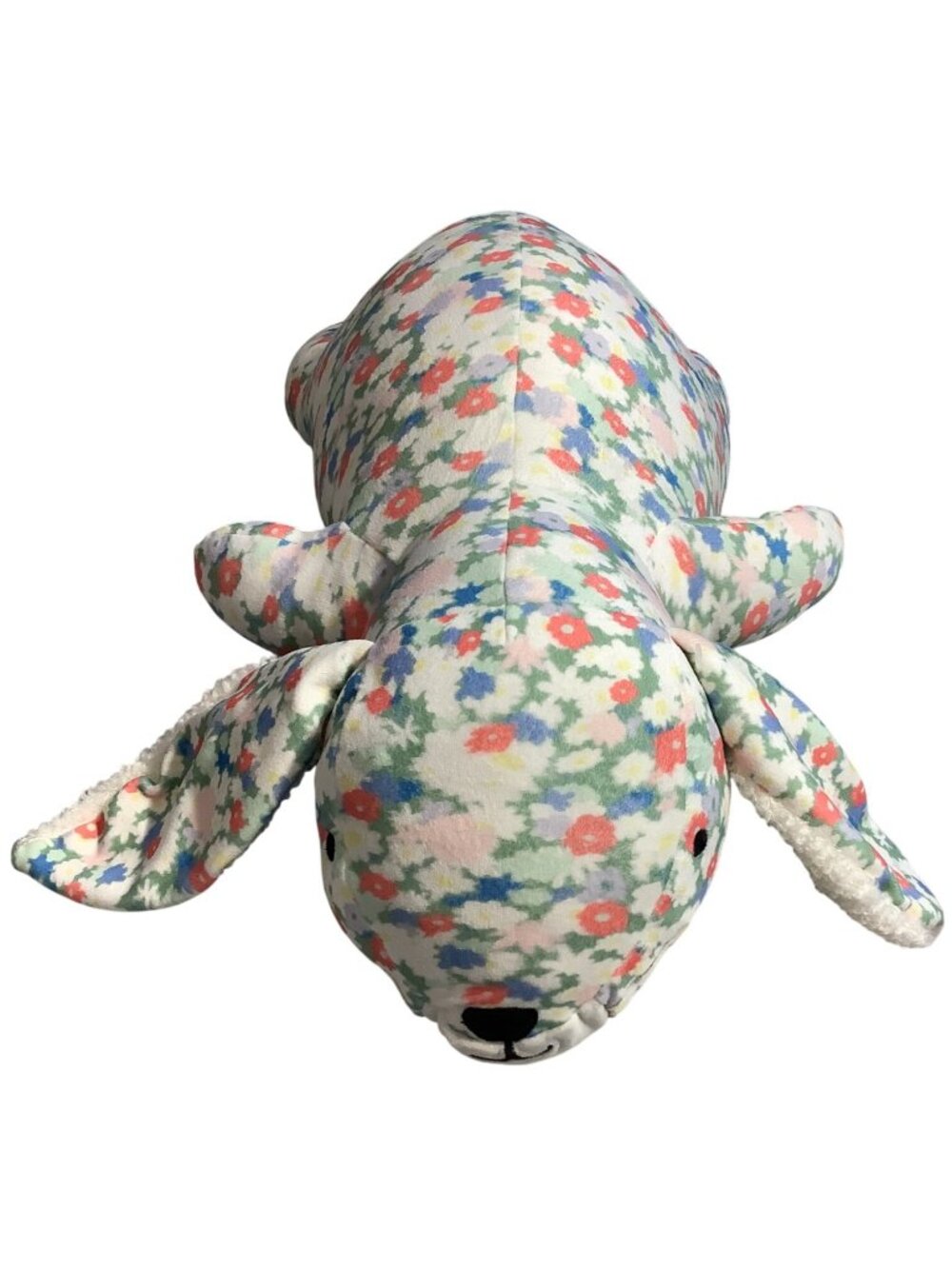 Pillowfort Floral Weighted Bunny Plush Stuffed Animal Anxiety Calming Flowers